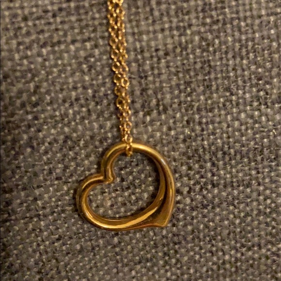 Solid Rose Gold heart and chain 14k - Picture 2 of 8